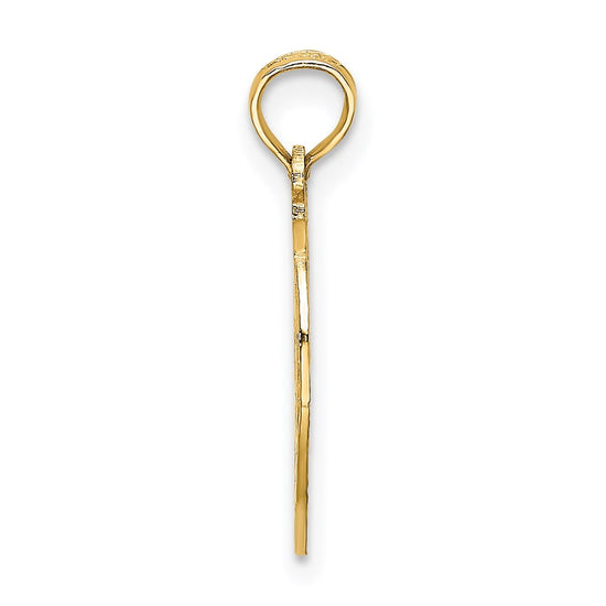 14k Cut-out NEW YORK with Statue of Liberty in Apple Charm