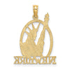14k Cut-out NEW YORK with Statue of Liberty Charm