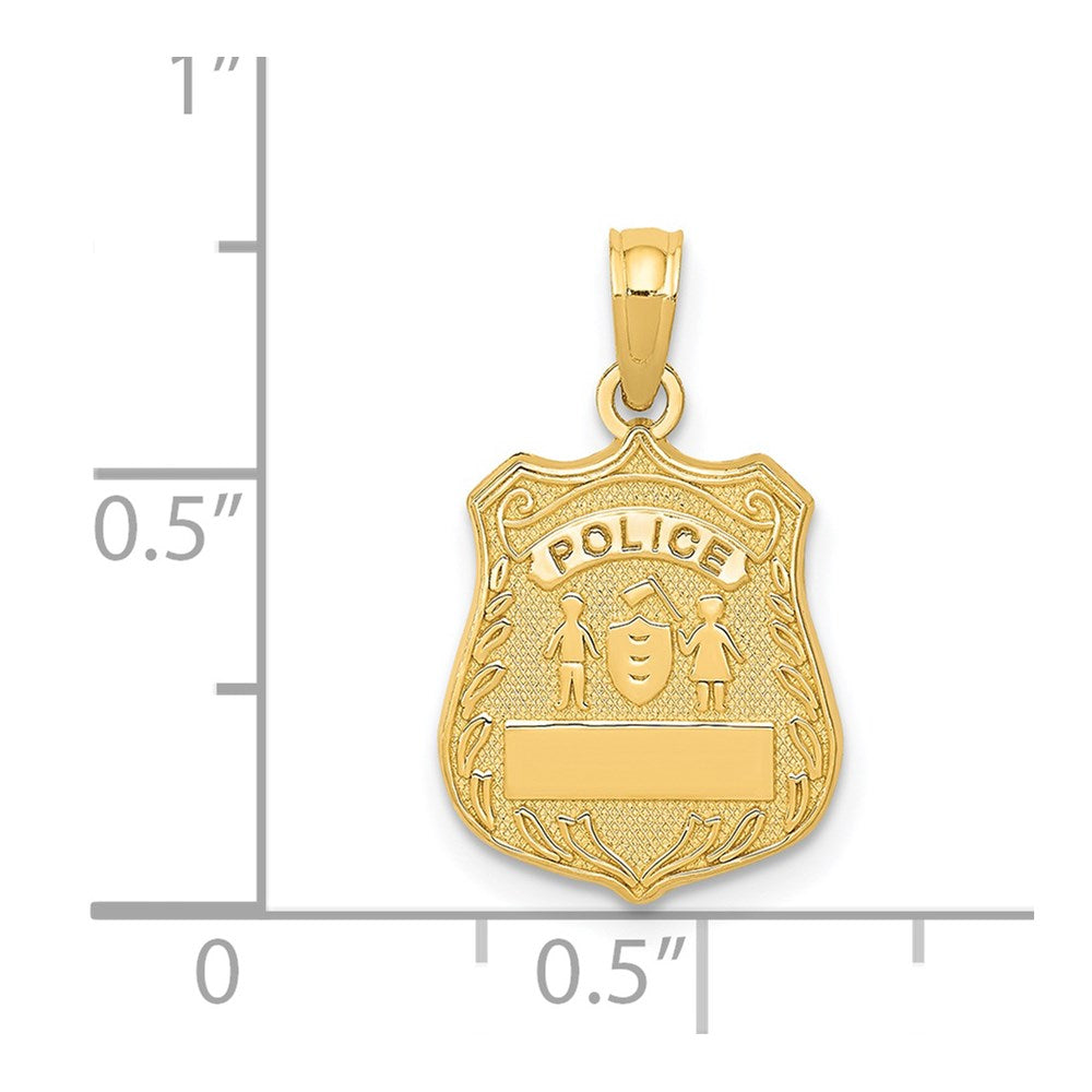 Gold Polished First Responder Pendants