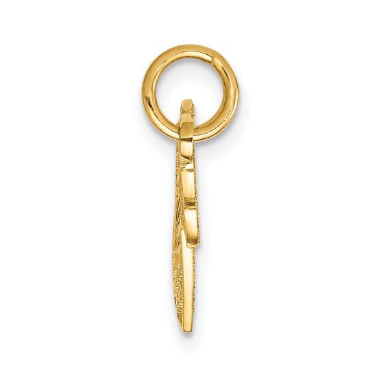 Gold Break-apart Heart and Key Charm