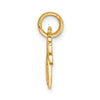 Gold Break-apart Heart and Key Charm