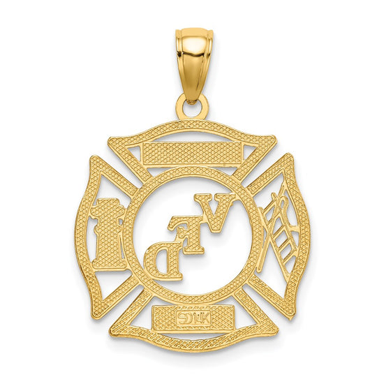 Gold Polished First Responder Pendants