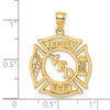Gold Polished First Responder Pendants