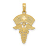 Gold Polished Medical Pendants