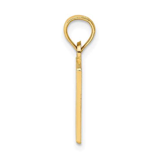 14k #1 TEACHER with Engravable Area Charm