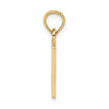 14k #1 TEACHER with Engravable Area Charm