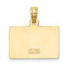 14k #1 TEACHER with Engravable Area Charm