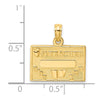 14k #1 TEACHER with Engravable Area Charm