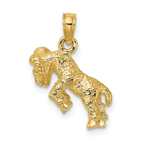 Gold 3D Zodiac Charm