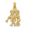 Gold 3D Zodiac Charm