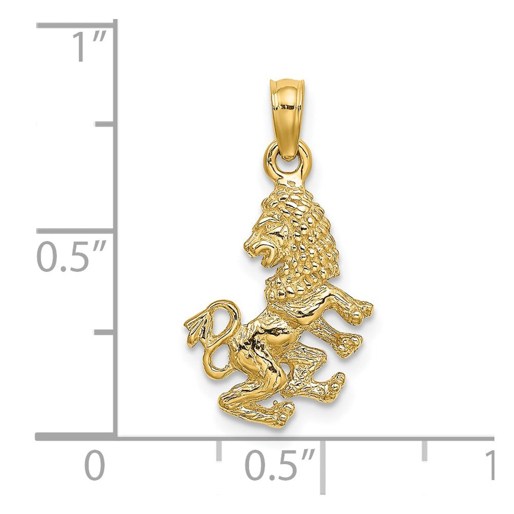 Gold 3D Zodiac Charm