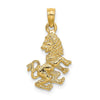 Gold 3D Zodiac Charm