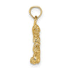 Gold 3D Zodiac Charm