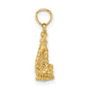 Gold 3D Zodiac Charm