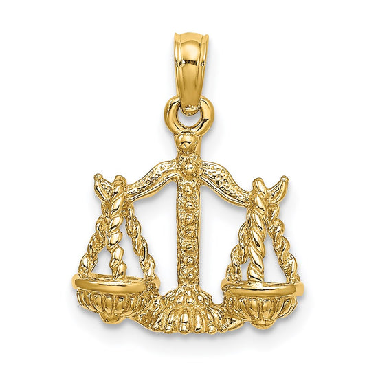 Gold 3D Zodiac Charm