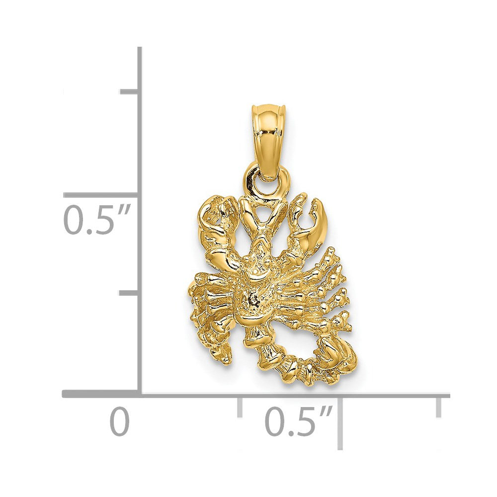 Gold 3D Zodiac Charm