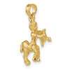 Gold 3D Zodiac Charm