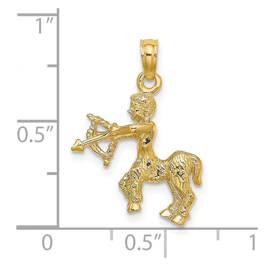 Gold 3D Zodiac Charm