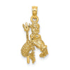 Gold 3D Zodiac Charm
