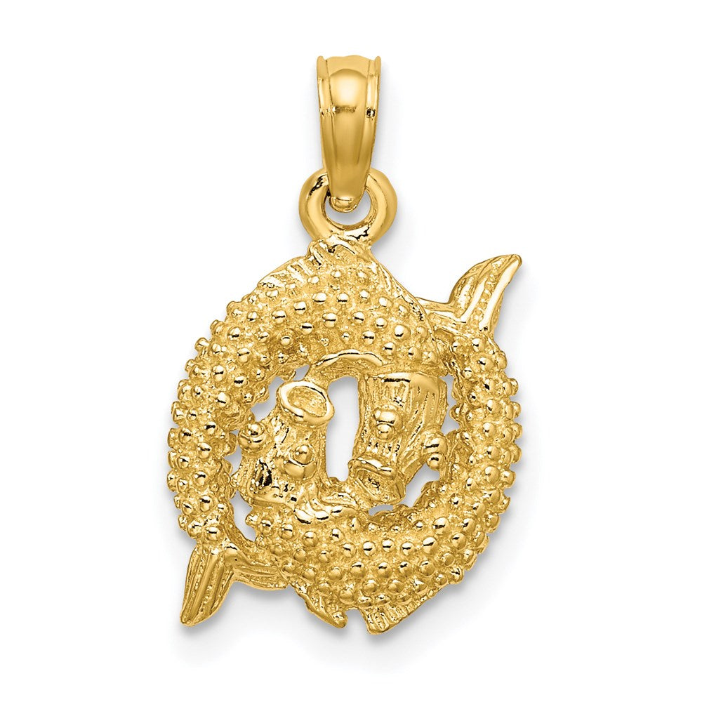 Gold 3D Zodiac Charm