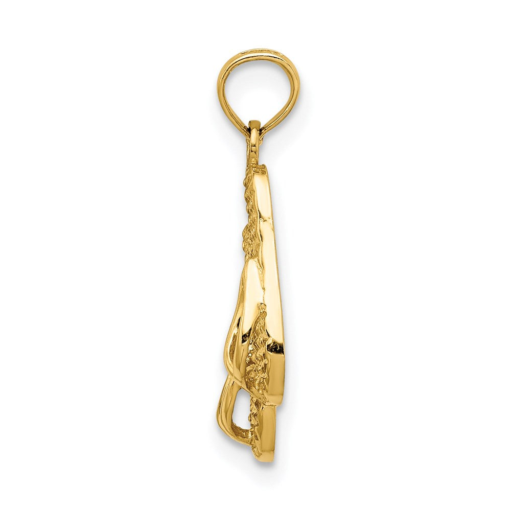 14k 3-D CAPE COD Double Flip-Flop Charm