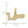 14k GRAND CAYMAN Island Map Charm