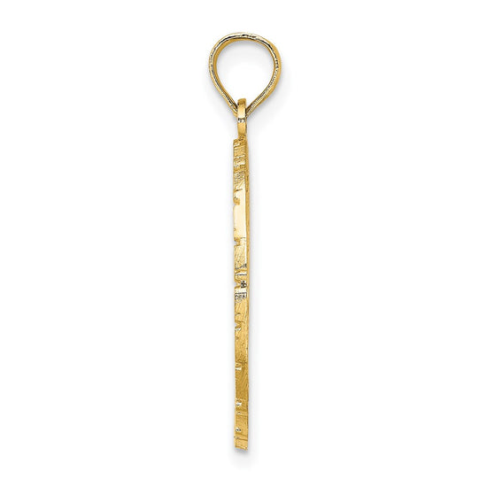 14k JAMAICA with Bird and Flowers Charm
