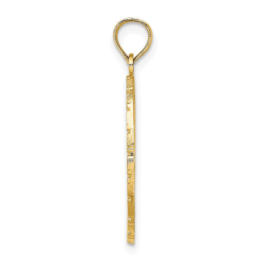 14k JAMAICA with Bird and Flowers Charm