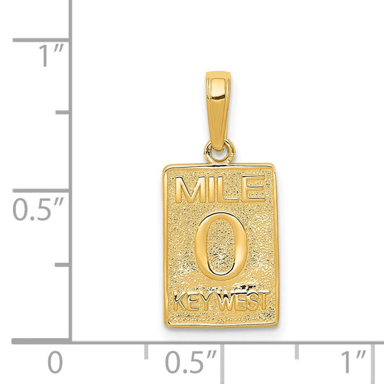 Gold Polished Key West Pendants