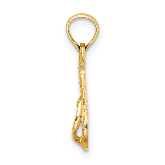14k 3-D MYRTLE BEACH Single Flip-Flop Charm