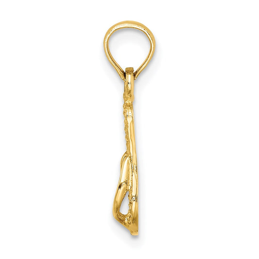 14k 3-D MYRTLE BEACH Single Flip-Flop Charm