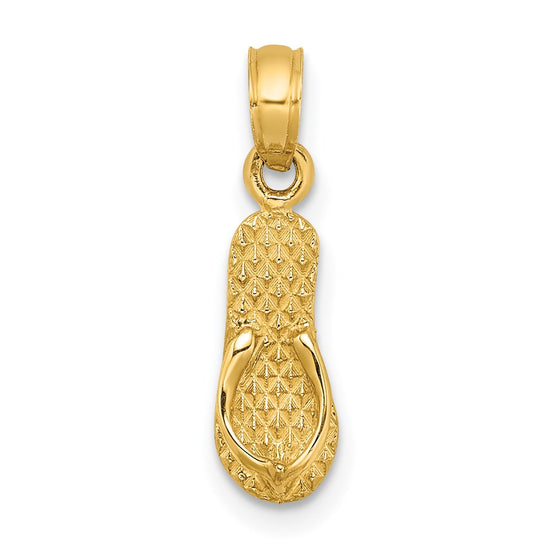 14k 3-D MYRTLE BEACH Single Flip-Flop Charm