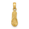 14k 3-D MYRTLE BEACH Single Flip-Flop Charm