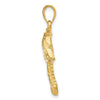 Gold Polished Palm Tree Pendants