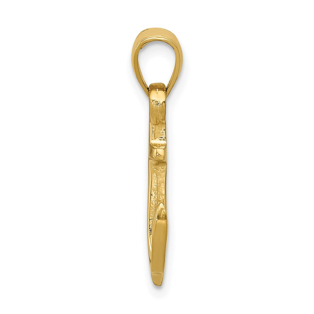 Gold Polished Anchor Pendants