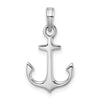 Gold Polished Anchor Pendants