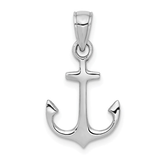 Gold Polished Anchor Pendants