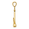 Gold Polished T-bar Anchor Pendants