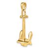 Gold Polished T-bar Anchor Pendants