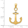Gold Polished Anchor Pendants