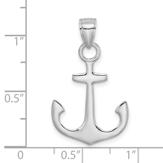 Gold Polished Anchor Pendants
