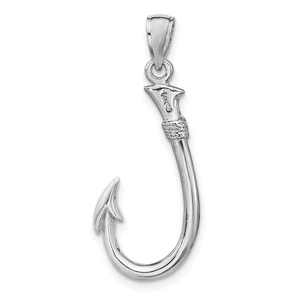 Gold Polished Fish Hook Pendants