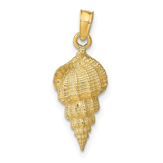 Gold Polished Sea Shell Pendants
