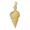 14k Conch Shell Pendant