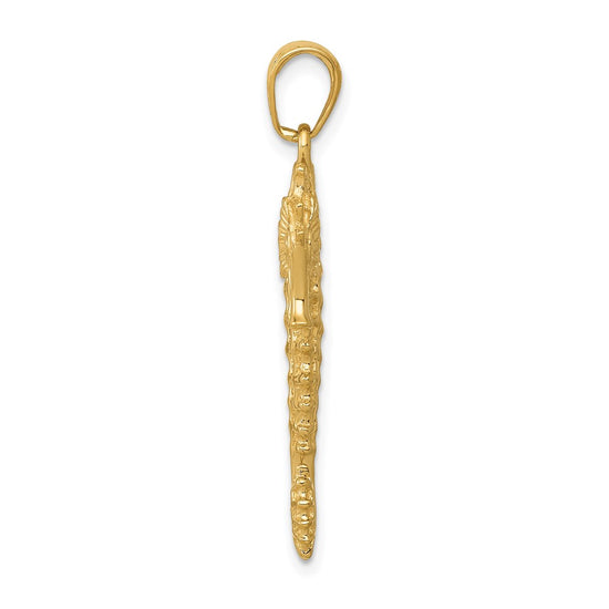 Gold Polished Seahorse Pendants