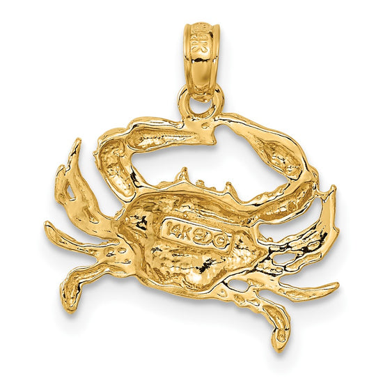 Gold Polished Crab Pendants