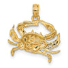 Gold Polished Crab Pendants