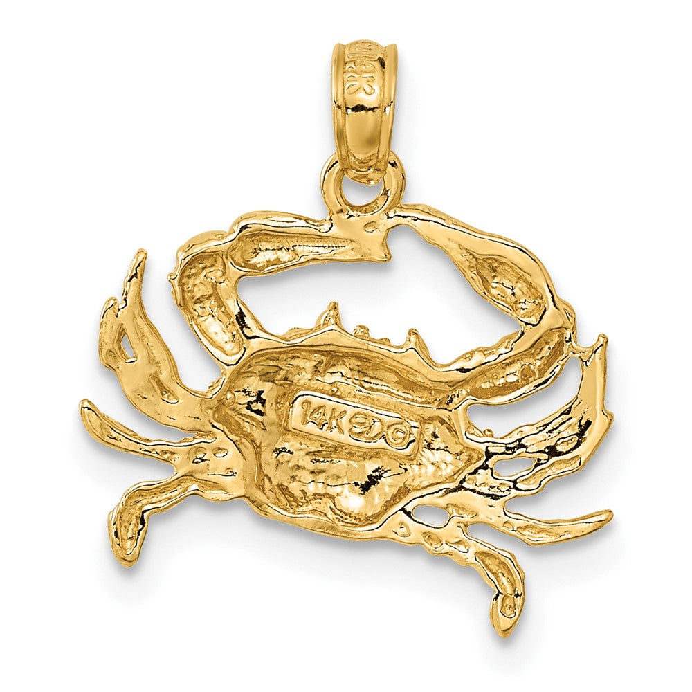 Gold Polished Crab Pendants