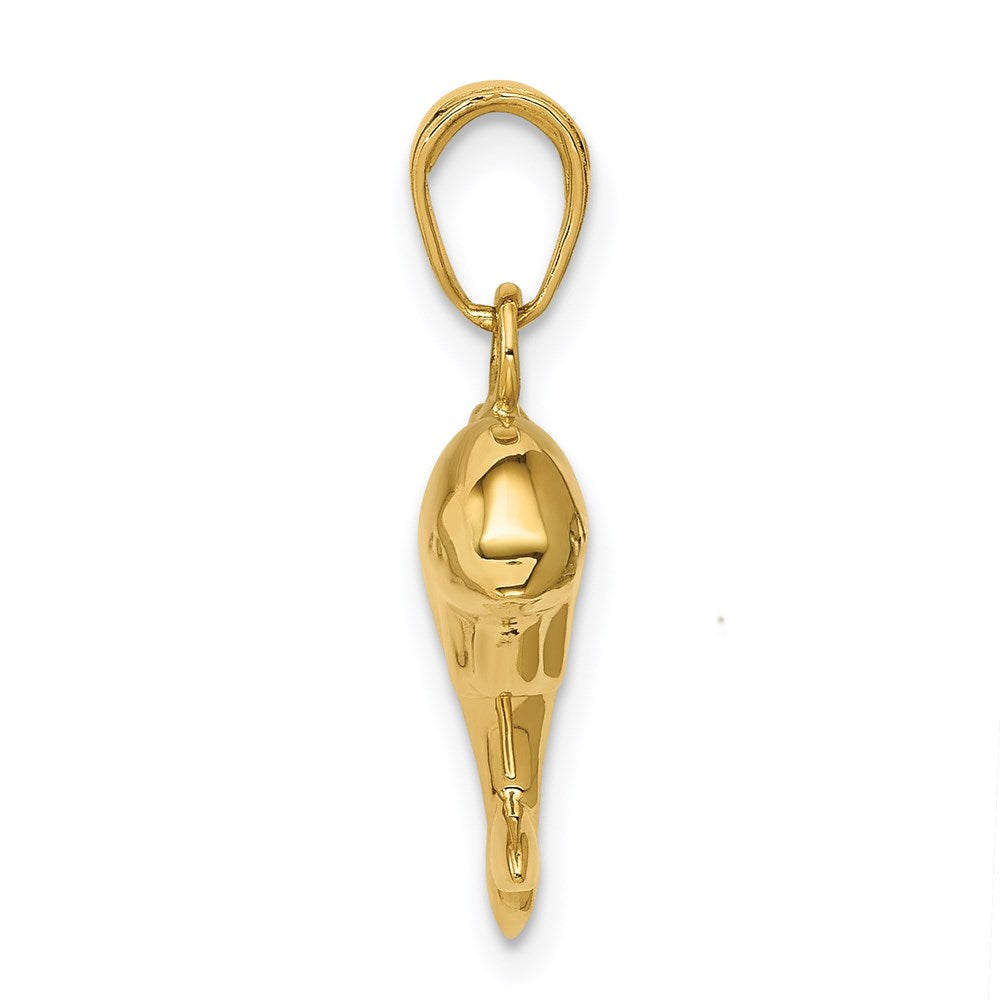 Gold Polished Dolphin Pendants