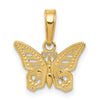 14k Cut-Out Butterfly Pendant